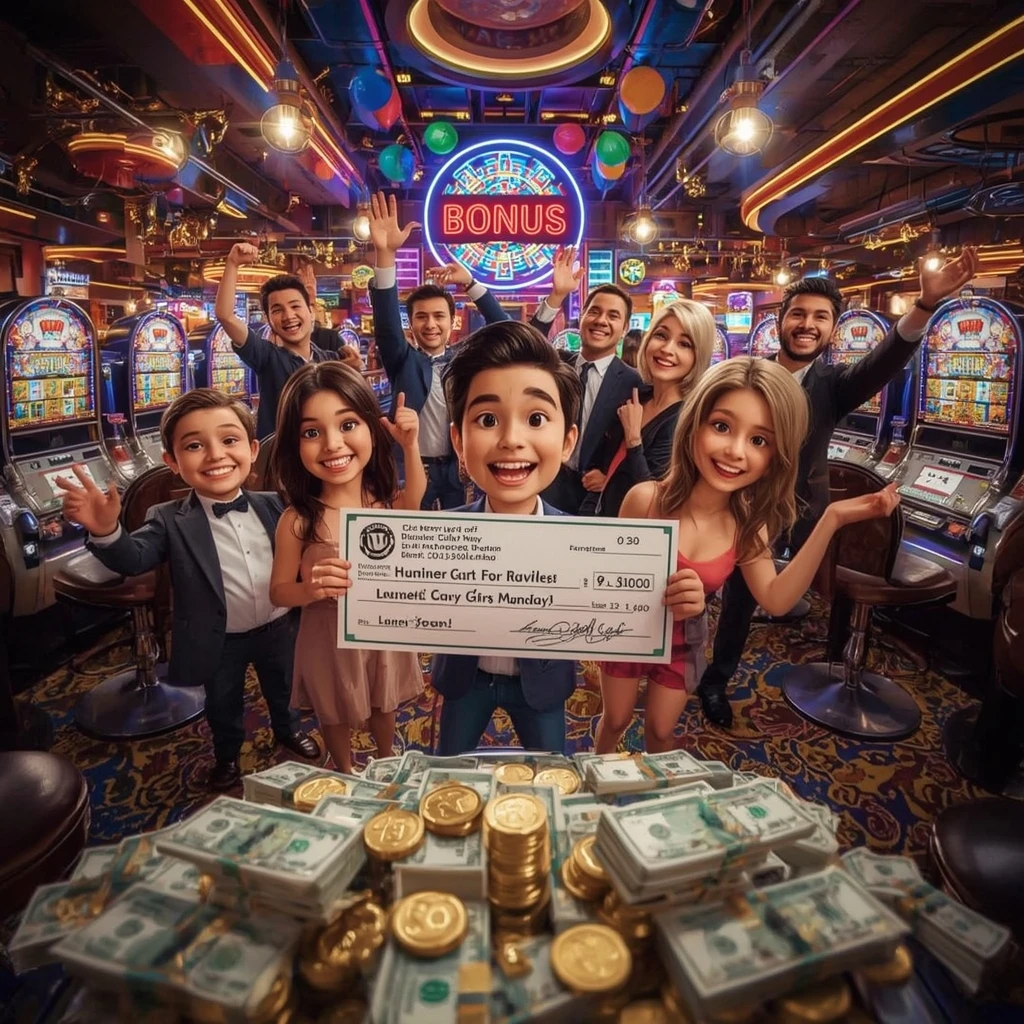 bonus in man's hands at WINSPARK CASINO